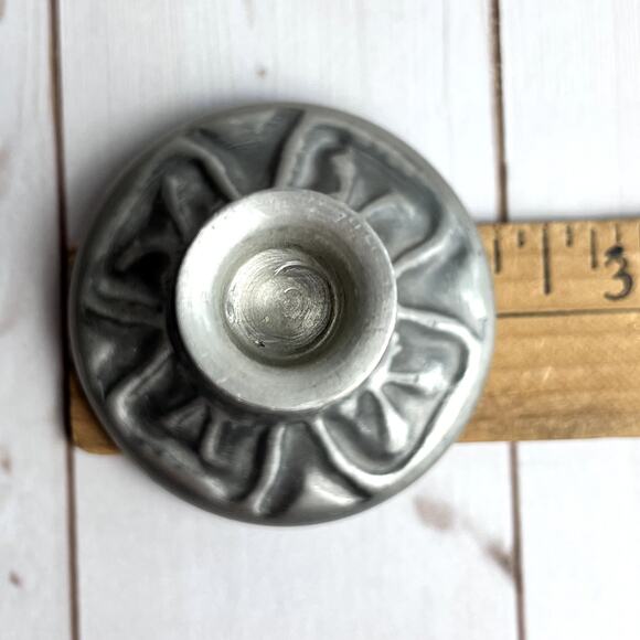 Vintage Miniature Pewter Candlestick Holders Set of 2 Norway 2.25\